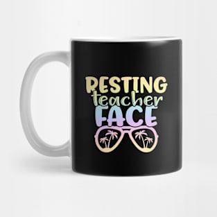 Resting teacher face - teacher joke/pun Mug